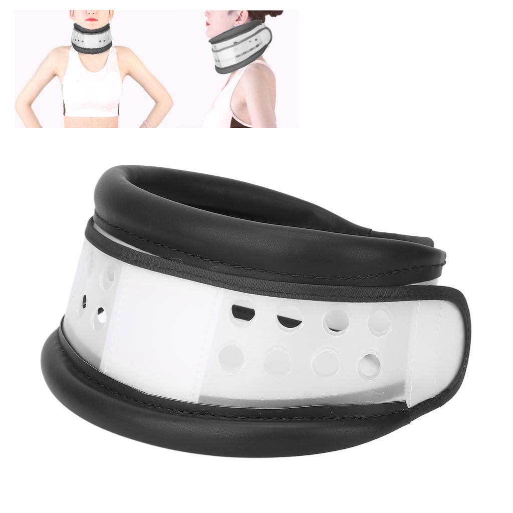 Cervical Collar Height Adjustable Breathable Cervical Spine Fixation Neck Support Brace for Men WomenBlack M