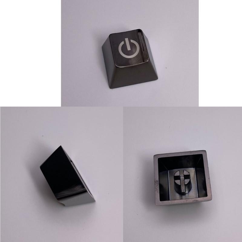 Zinc Alloy Keycap Metal ESC Keycap with Engraved Power Switching Sign For Mechanical Keyboards Customization