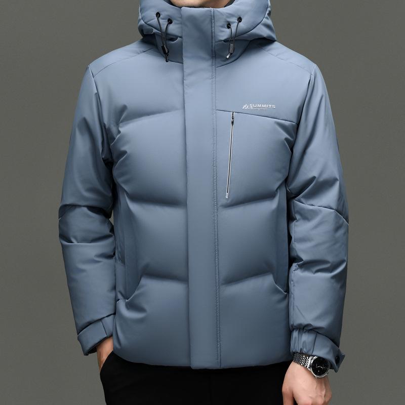 

2025 Men s Thickened Hooded Anti-Drill Velvet Down Jacket XL