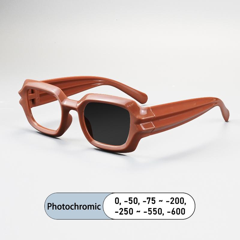 New Square Cyberpunk Ripple Legs Frame Prescription Reading Glasses Men Anti Blue Light Eyewear