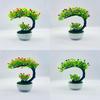 Plastic Shape Crescent Rose Bonsai Potted Plant For Indoor Garden And Gift Ideas