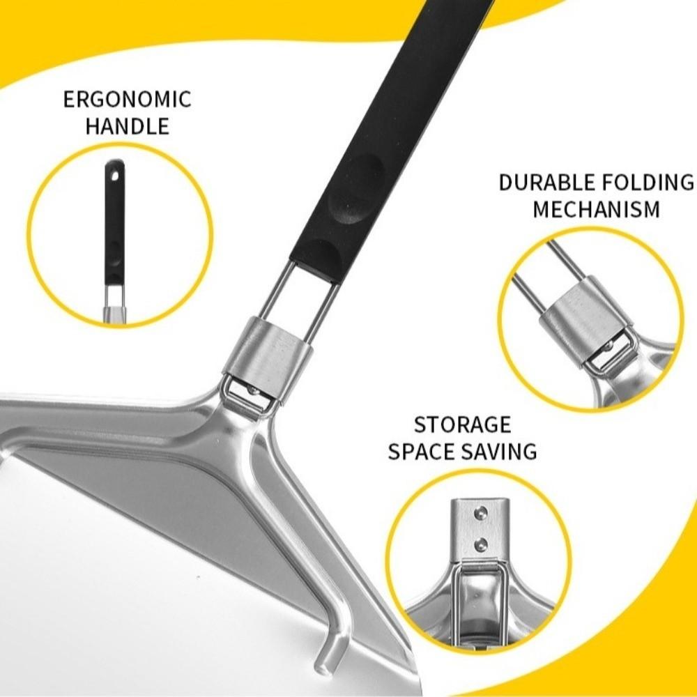 Long Handle Pizza Shovel Folding Pizza Transfer Tray Pizza Turning Shovel  Professional Kitchen