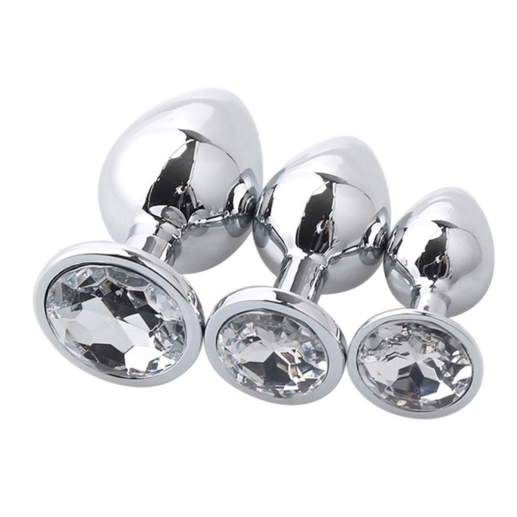 3 szt. Okrągłej podstawy z kamieniem urodzeniowym Butt-Anal-Play Rose  