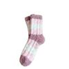 Chaussettes mi-mollet en polaire corail pour femmes - Épaisses, chaudes, vêtements de nuit automne/hiver