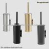 304 Stainless Steel No-Drill Hanging Toilet Brush Set with Deodorant