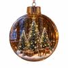 Acryl-Weihnachtskugel-Schmuck Transparenter Schneemann Kristallkugel Weihnachten Hängedekoration
