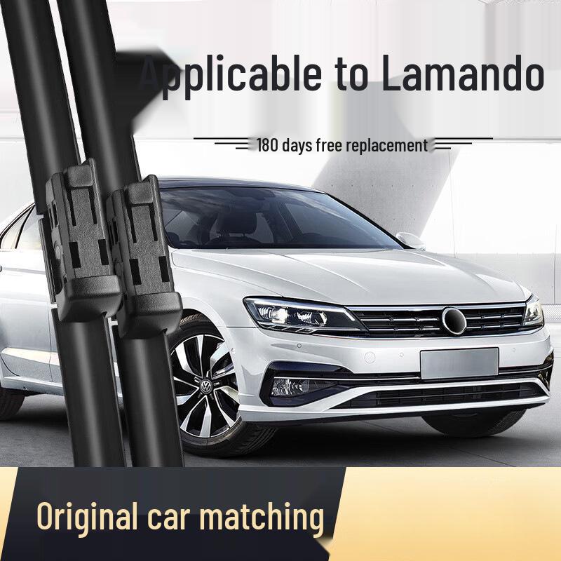 Frameless Rubber Wipers for 2015-2018 Volkswagen Lamando 2022-2024 Volkswagen Lamando L [Front Wipers Pair]