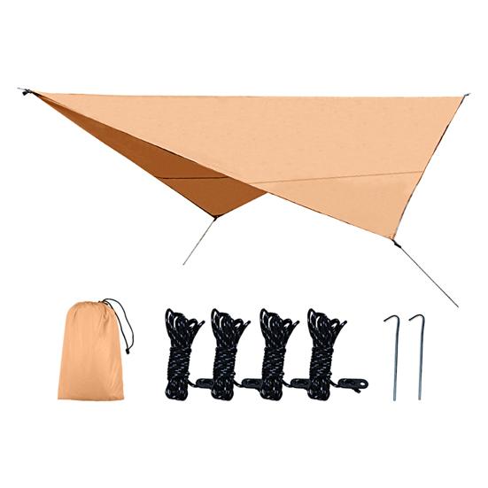 1 sada venkovního baldachýnu, bezpečný, vodotěsný, velký prostor odolný proti roztržení proti UV záření, postříbřený stan na kempování