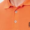 Emporio Armani Ea7 Unifarbener Pullover mit Buchstabenlogo Kurzarm-Polohemd Herren Polohemden Orange 8NPF04-PJM5Z-1661