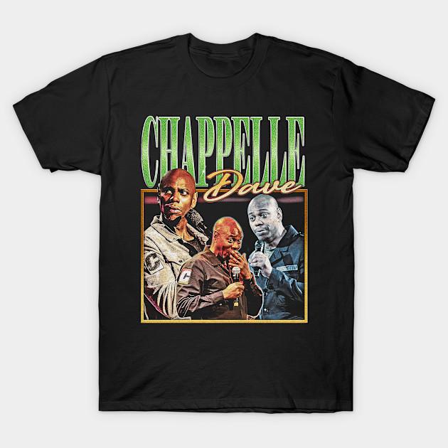 

Men Black Print T-shirt Dave Chappelle Vintage 90S No-Cut Transfer Paper Print Cotton Tshirt 3XL чорний