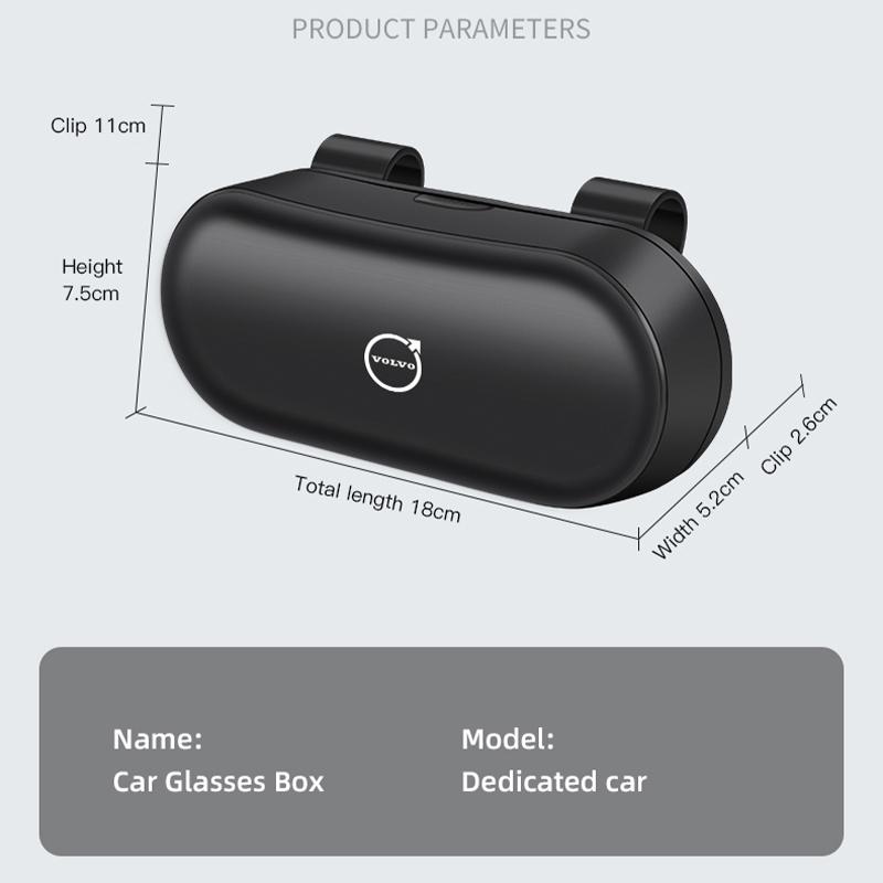Volvo Car Sunglasses Storage Box Interior Accessories For Volvo V60 XC60 V50 V70 S90 XC40 S80 T6 EX90 EM90 C40 S40 S80L C70 CX70