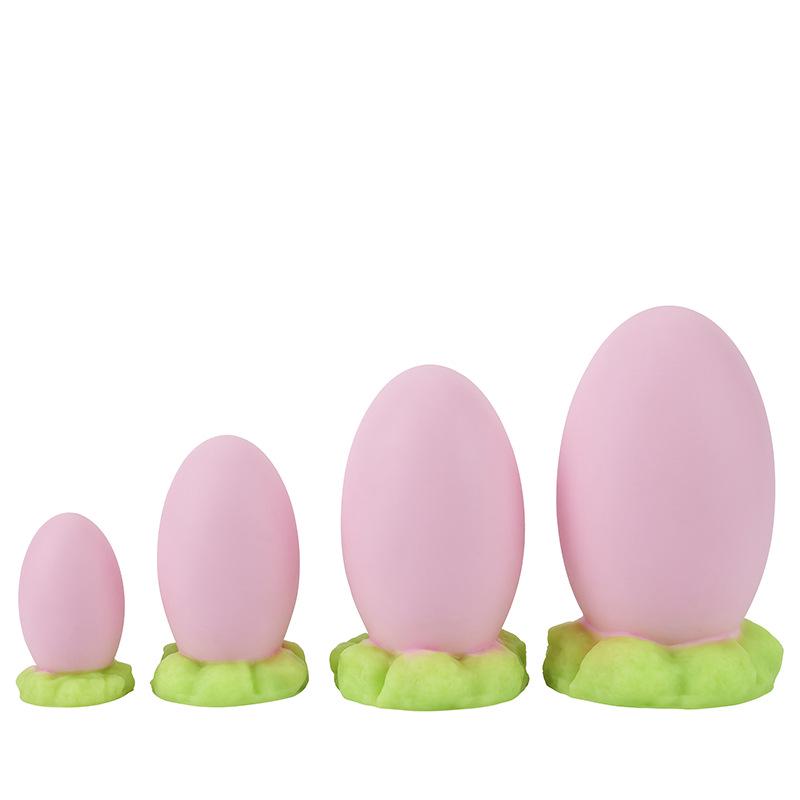 Lebendiger Drachenei-Silikon-Analplug-Spielzeug - Weicher, unregelmäßig geformter Dildo für Erwachsenenspiele