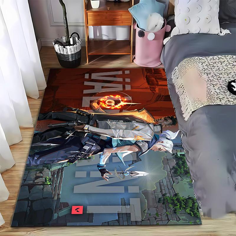 

Valorant faction character printed flannel carpet, non-slip, suitable for bedroom, living room, and children s room decoration 40x60cm( 15x23in )