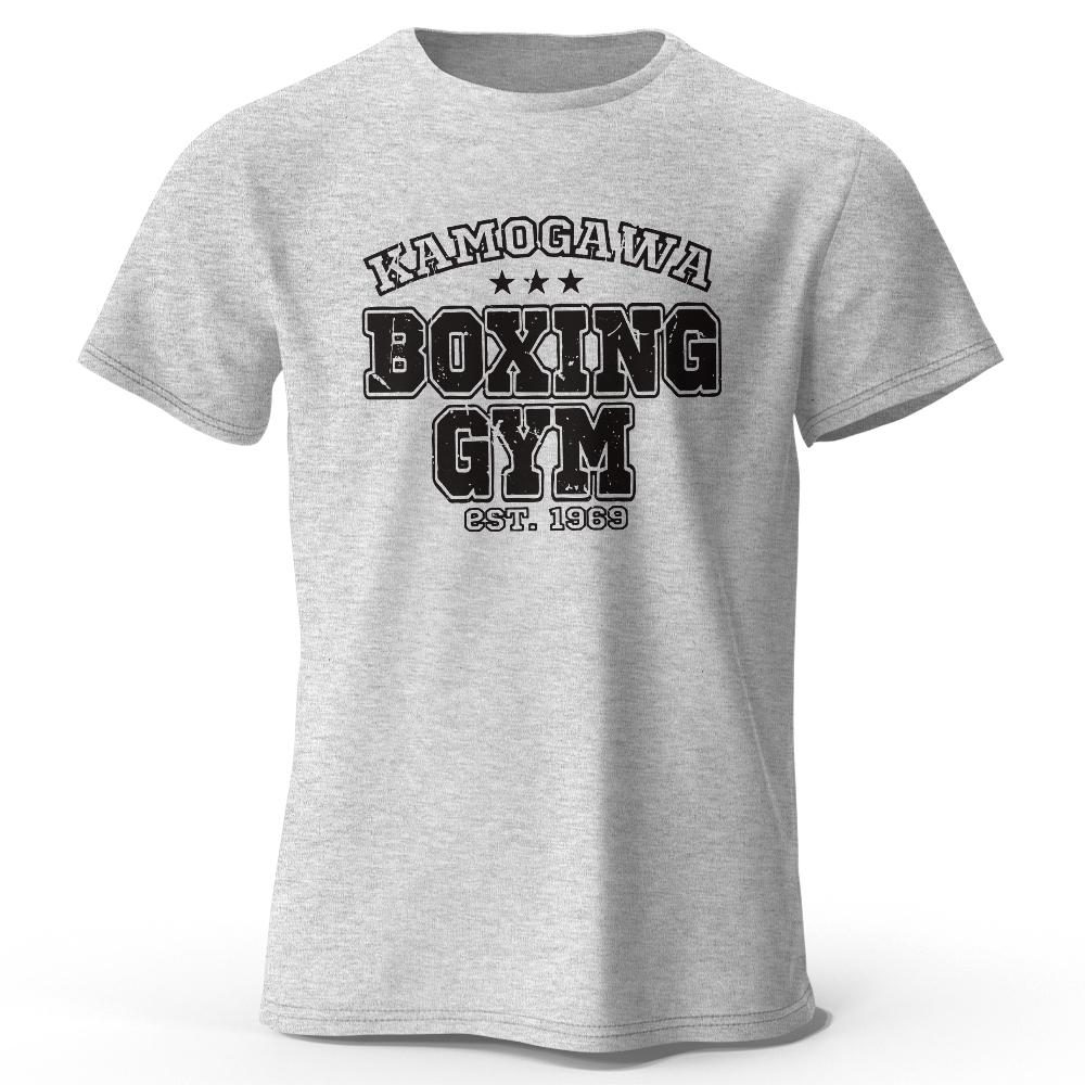 Hajime No Ippo Kamogawa Boxing Gym T‑Shirt Vintage Print Men Women Short Sleeve Crew Neck Casual Loose Unisex Streetwear Summer Tops