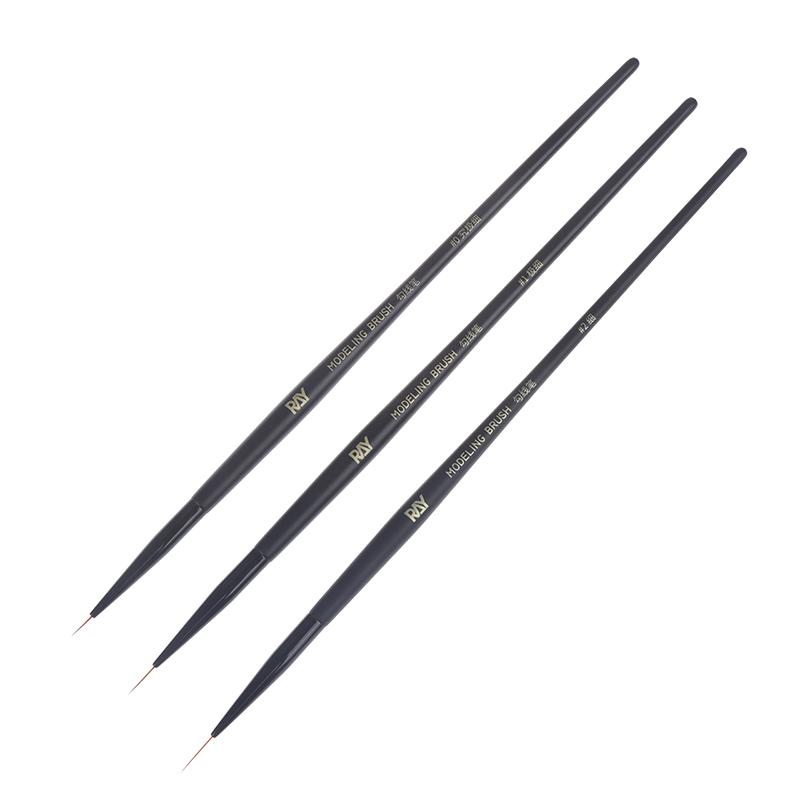 {Summer2} {Summer2} 1/3Pcs #0 #1 #2 Ultra-fine Modeling Brush Outline Pen For Modeler Hobby Coloring Script Liner Brushes Tool