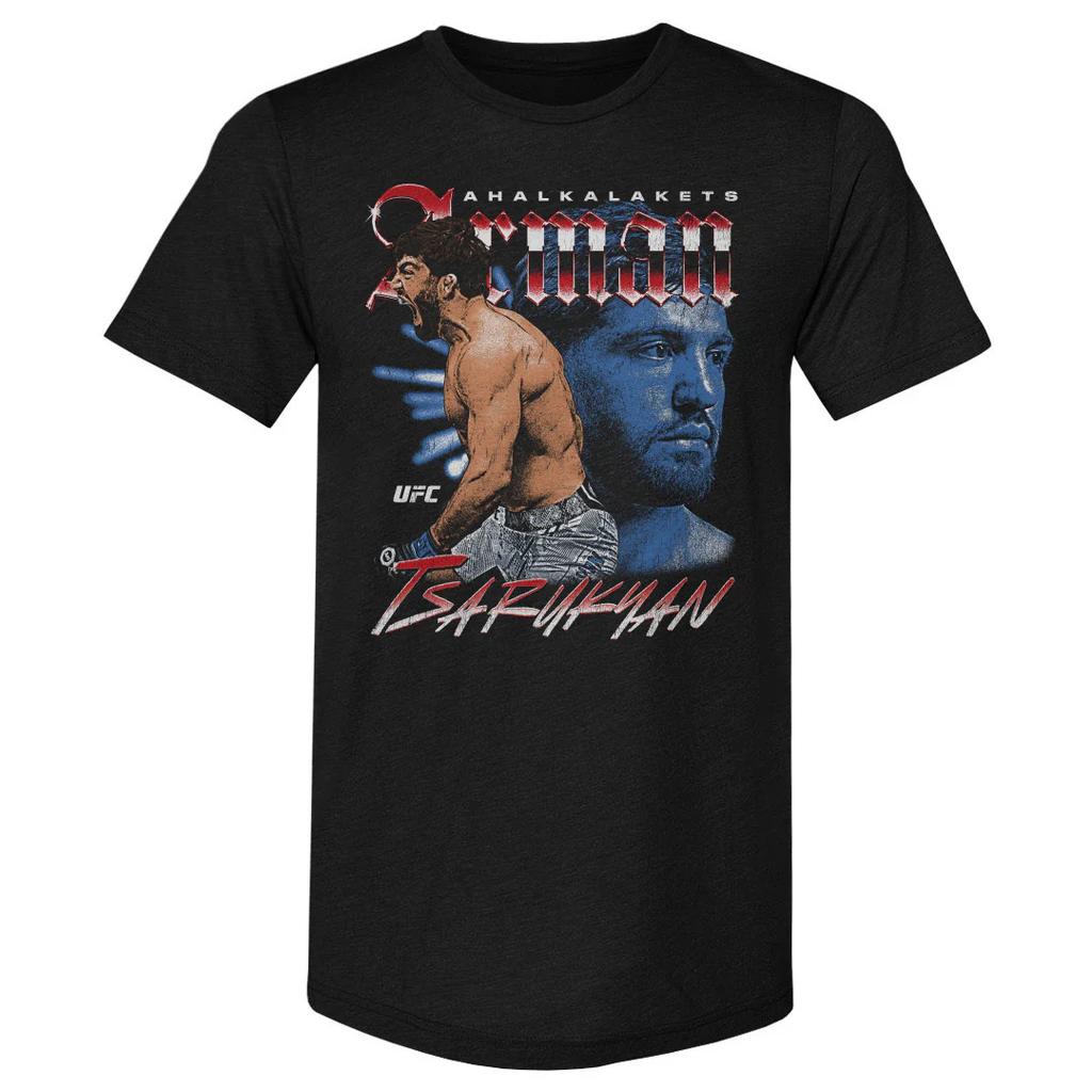 2026 Summer UFC Arman Tsarukyan Fighting Graphic Tshirt Women Sports Cotton Short Sleeve Loose Leisure Fitness Shirt Unisex