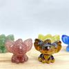 3cm Mini Natural Stone Crystal Carved Cartoon Animal Decoration Gift