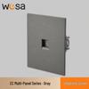 CE-Certified European Type E Socket for Germany & France, One/Two-way Switch Panel, Two-hole Design