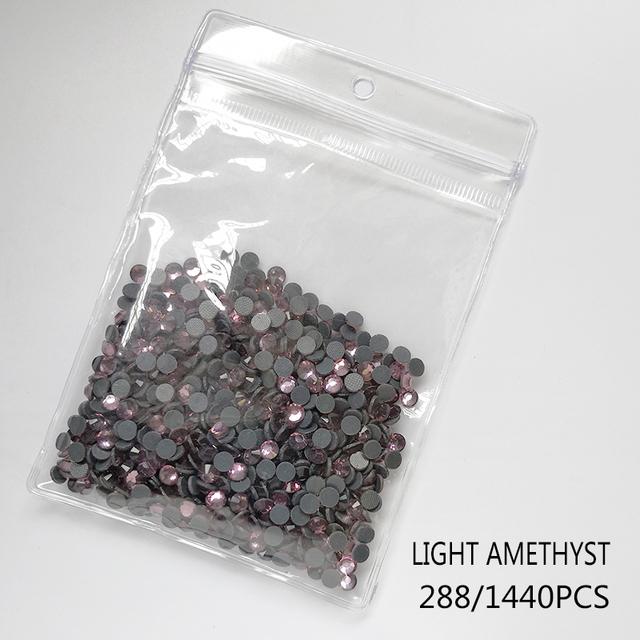 

Высококачественные стеклянные прозрачные стразы для исправления SS4-SS30, фиксирующие стразы для украшения одежды, стразы для свадебного платья «сделай сам» SS6 1440pcs