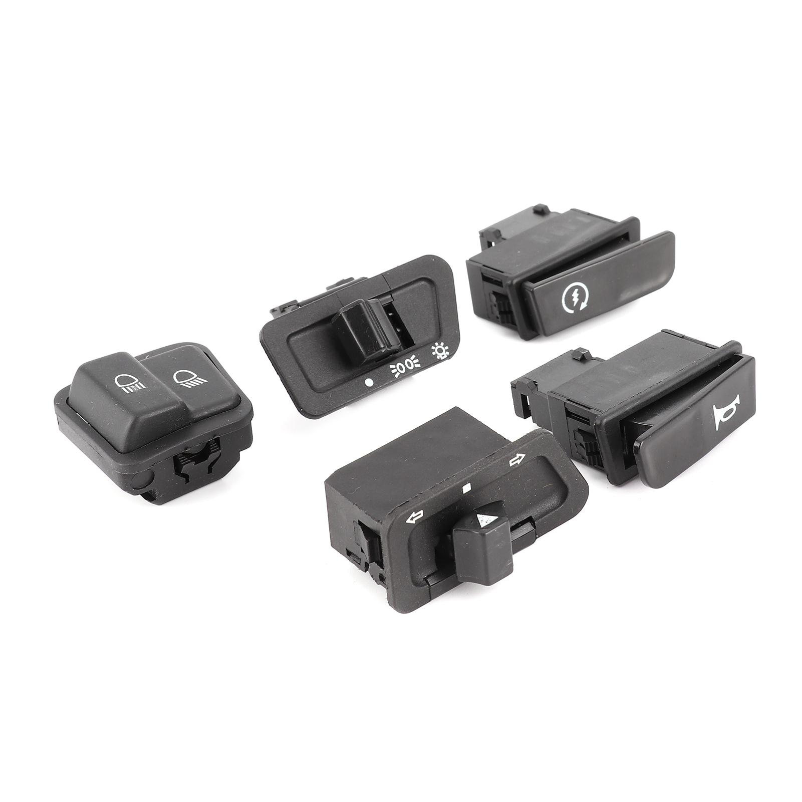 

5pcs Motorcycle Starter High Low Beam HeadlightHorn Turn Signals Button Kit Fit for GY6 125CC