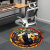 1PC Halloween Cat Chair Carpet for Office Non-Slip, Lightweight, Machine Washable Rug for Office, Sleeping, Room - Holiday Decor