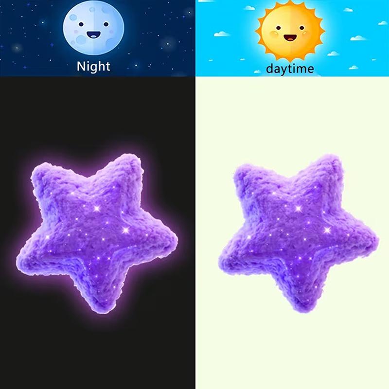 Romantic Glow-In-The-Dark Toilet Stickers - Purple Star & Heart Luminous Wall Decals Self-Adhesive Removable Art Home Decor