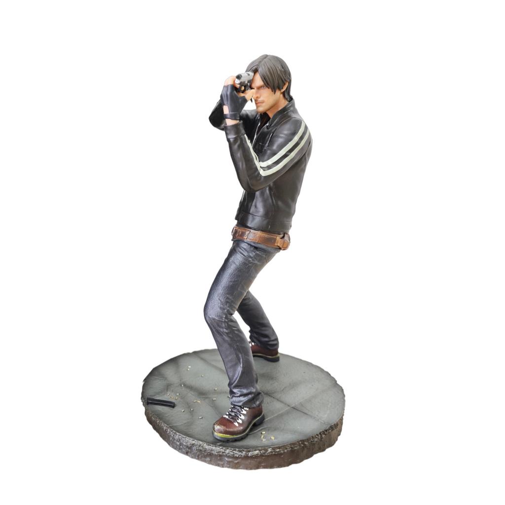 Manyuqing Resident Evil Leon Kennedy Action Figure Soldier With Gun Statue Desktop Decoration Anime Game Periphery Toy Gift