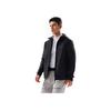 Li Ning Gestricktes einfarbiges Kapuzen-Fleece Warmes Sweatshirt mit Reißverschluss für Herren Sweatshirt Schwarz AWDU577-1