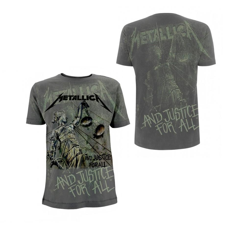 Authentic Metallica And Justice For All Neon All-Over T-Shirt S-2XL NEW Unisex T-Shirt S
