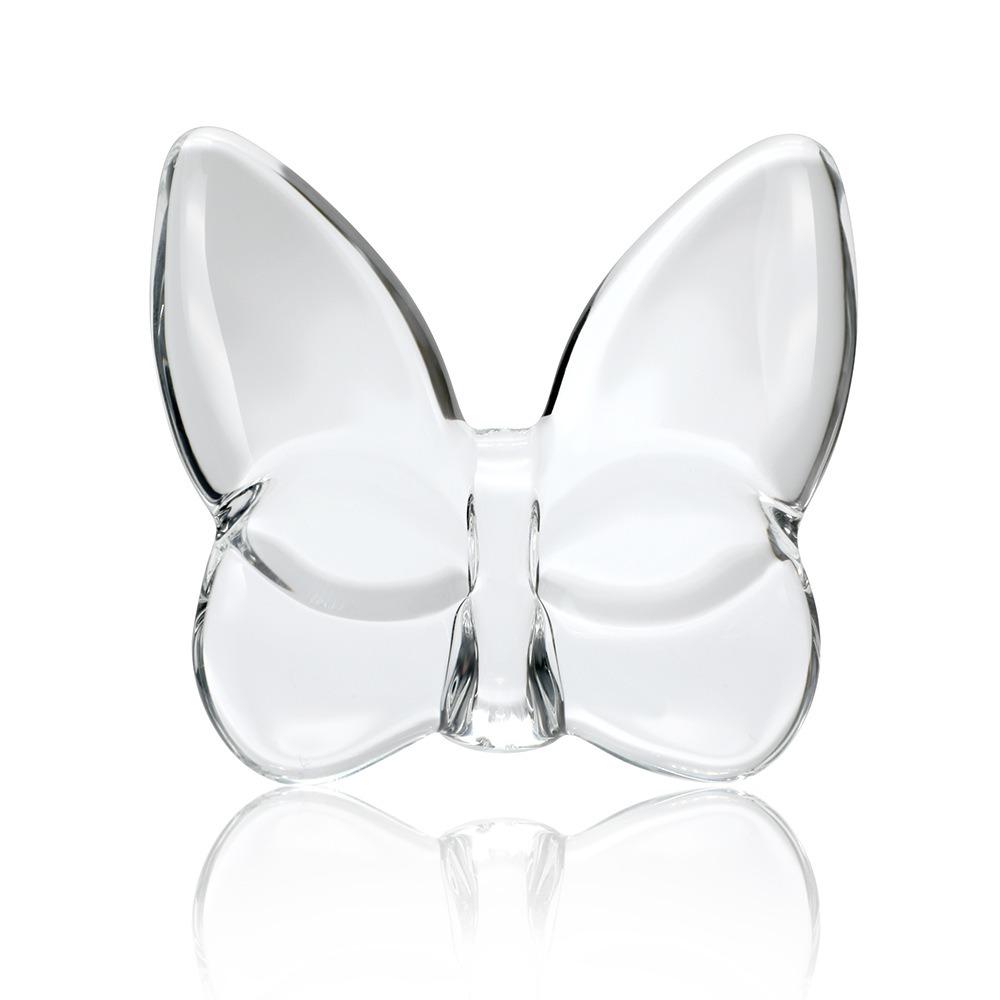 Glass Butterfly Figurine Mini Table Ornaments Elegant Desktop Decoration  Craft Collection