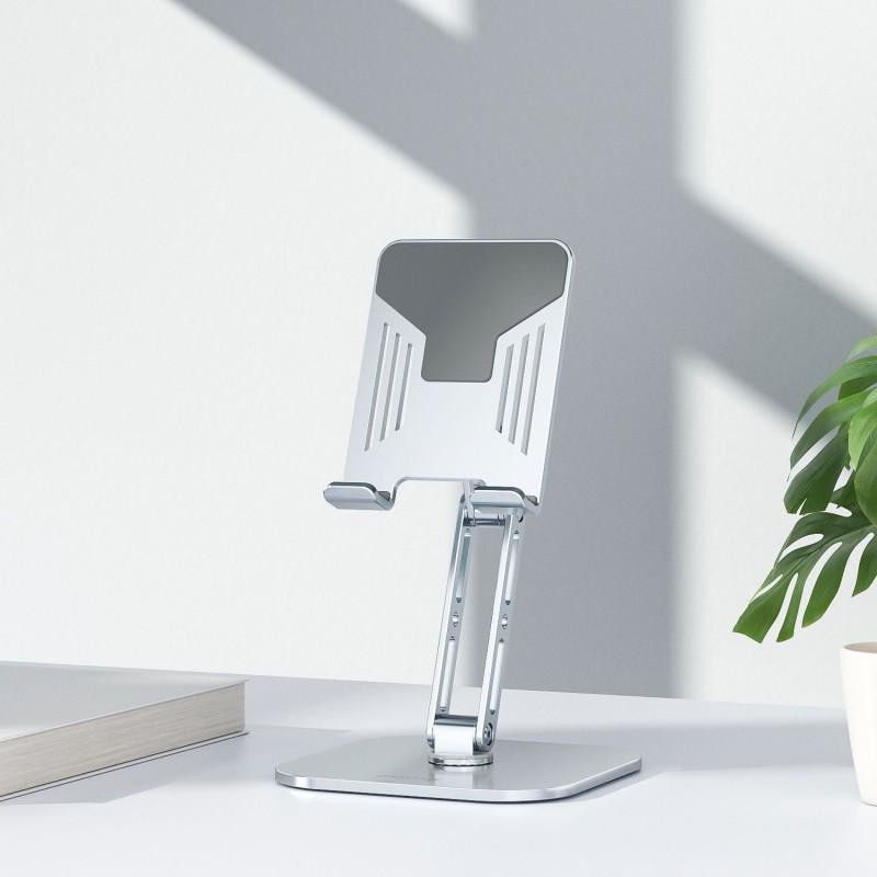 Adjustable 360 Rotating Desktop Stand Smartphone Tablet Laptop Alloy Foldable Holder Study Gaming Office Use
