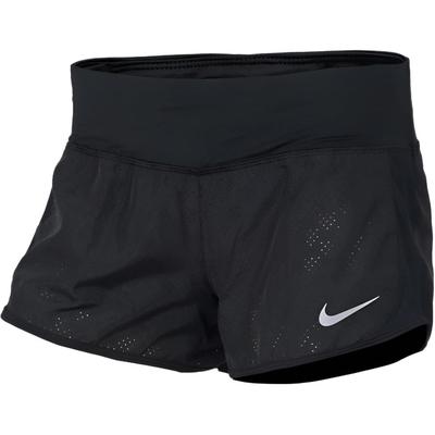 Pantalones Cortos Casuales Elásticos Transpirables Sólidos para Mujer Pantalones Cortos Negros AA4433-010