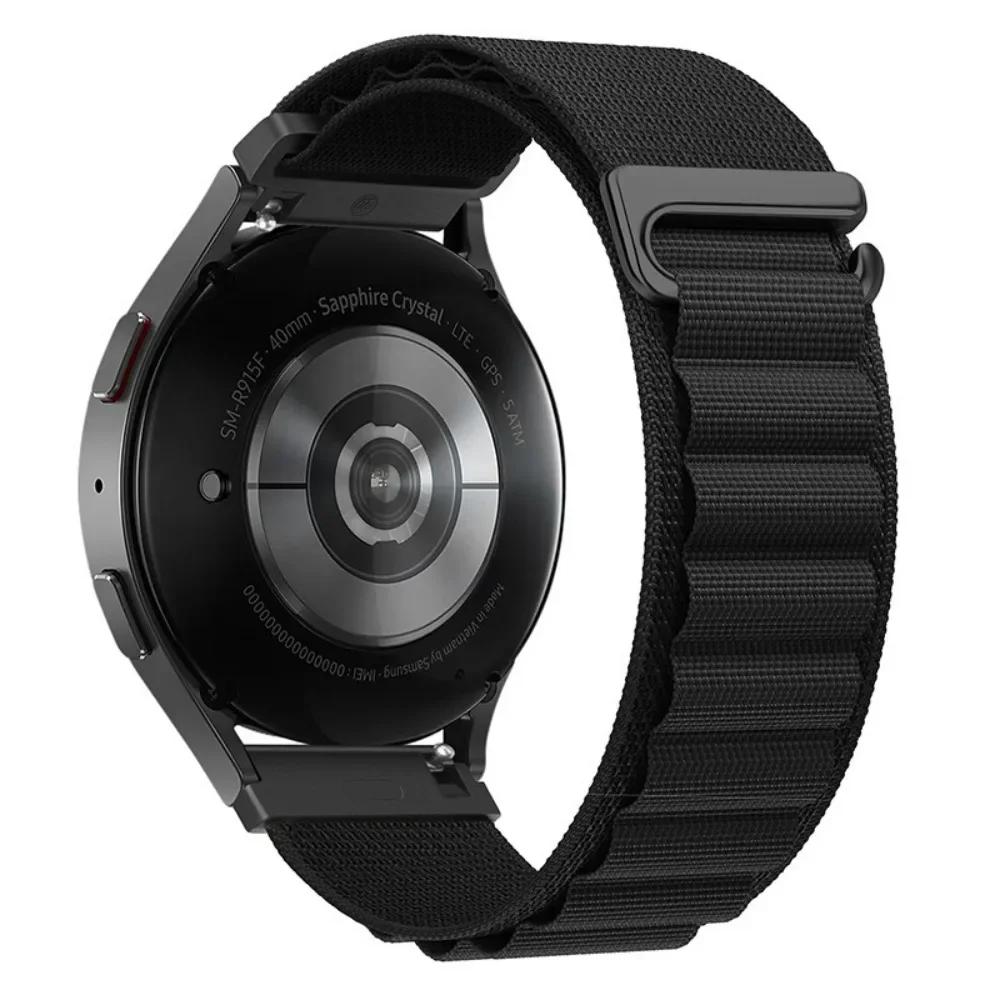 22/20mm Nylon Loop Strap For Huawei Watch 5-4-3/GT4-5-5Pro 46mm Comfortable Durable Wristband For Amazfit Active 2 Bip 6 Correa