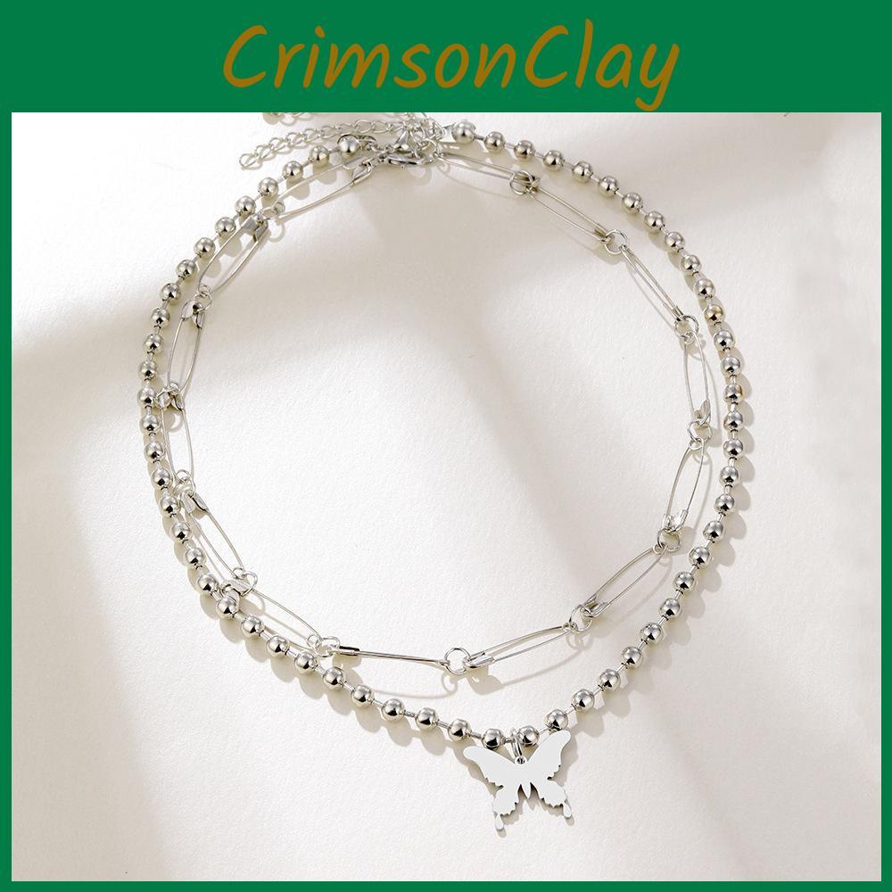 Trendy Fashionable Multi-layer Necklace With A Modern Geometric Style For Women