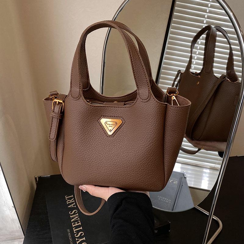 

Women s bag fashionable new vegetable basket simple handbag soft leather shoulder bag oblique span bucket bag