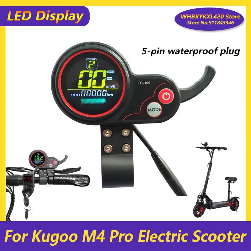 LED Display Gasgreb Instrument TF-100 5-pins til Kugoo M4 Pro Elektrisk Løbehjul E-Scooter Tommelfinger Tilbehør Gashåndtag 2