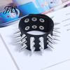 Punk Men Women Faux Leather Multiple Spikes Bracelet Bangle Jewelry Wrist Decor