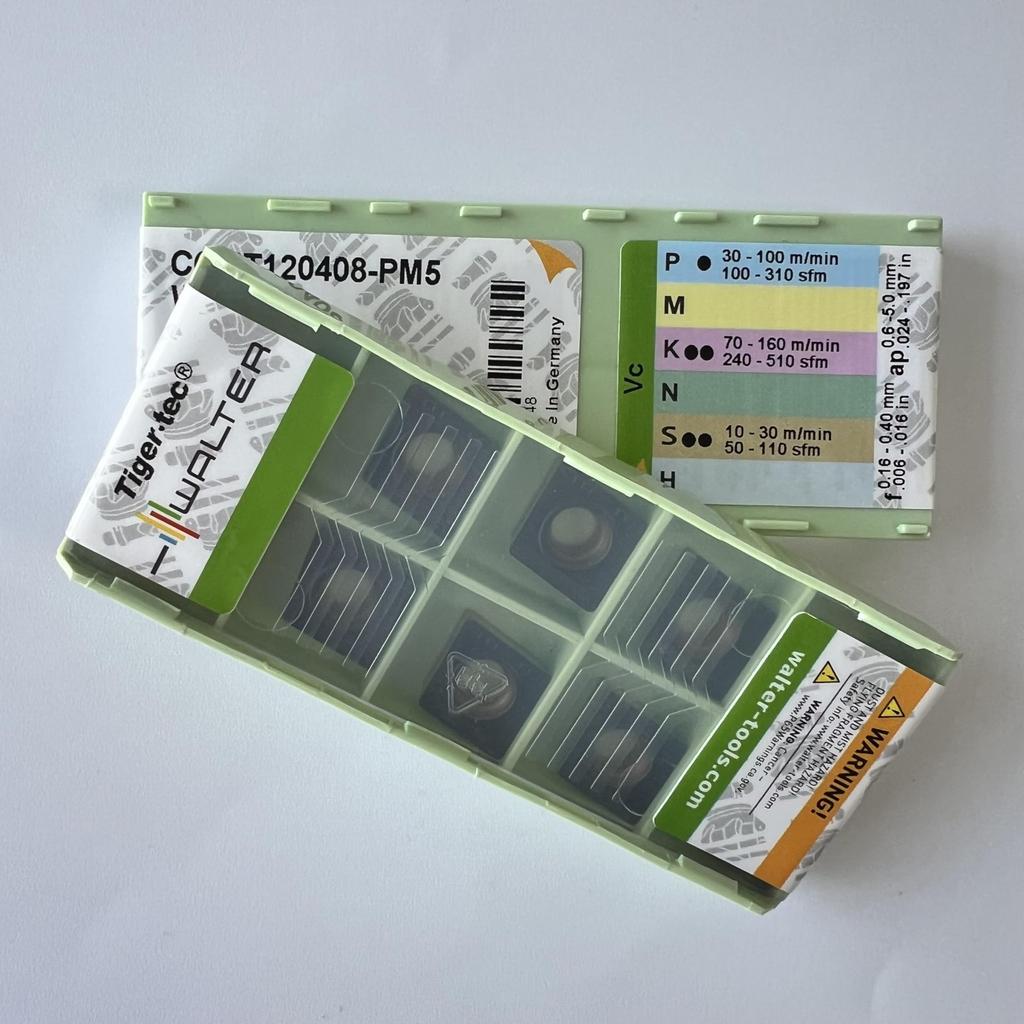 WALTER / CCMT120408-PM5 WSM30 / Carbide CNC Blade 10 Pcs