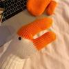 Gloves Big Goose Woolen Gloves with Fingers Women's Winter Warm Plush Thick Anti Cold Gloves Cute Couple