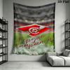 Spartak Moscow Pulse Wall Hanging Printed Fabric Blanket Decorative Tapestries for Bedroom Living Room Home Decor