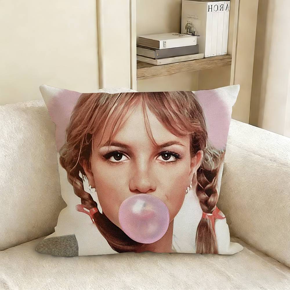BBritney SSpears Pillow Case Living Room Sofa Cushion Cover Suitable For Home Bedroom Room Decoration