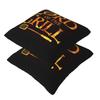 Lord Of The Grill, Barbecue Chef 2 Pcs Square Pillowcase Pillow Cover Cushion Decor Comfort Throw Pillow For Home Living Room