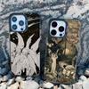 Classical Art Angel Phone Case For iPhone 13 Mini 12 11 Pro Max 15 14 Plus Pro Max Retro Star Map Shockproof Laser Back Covers