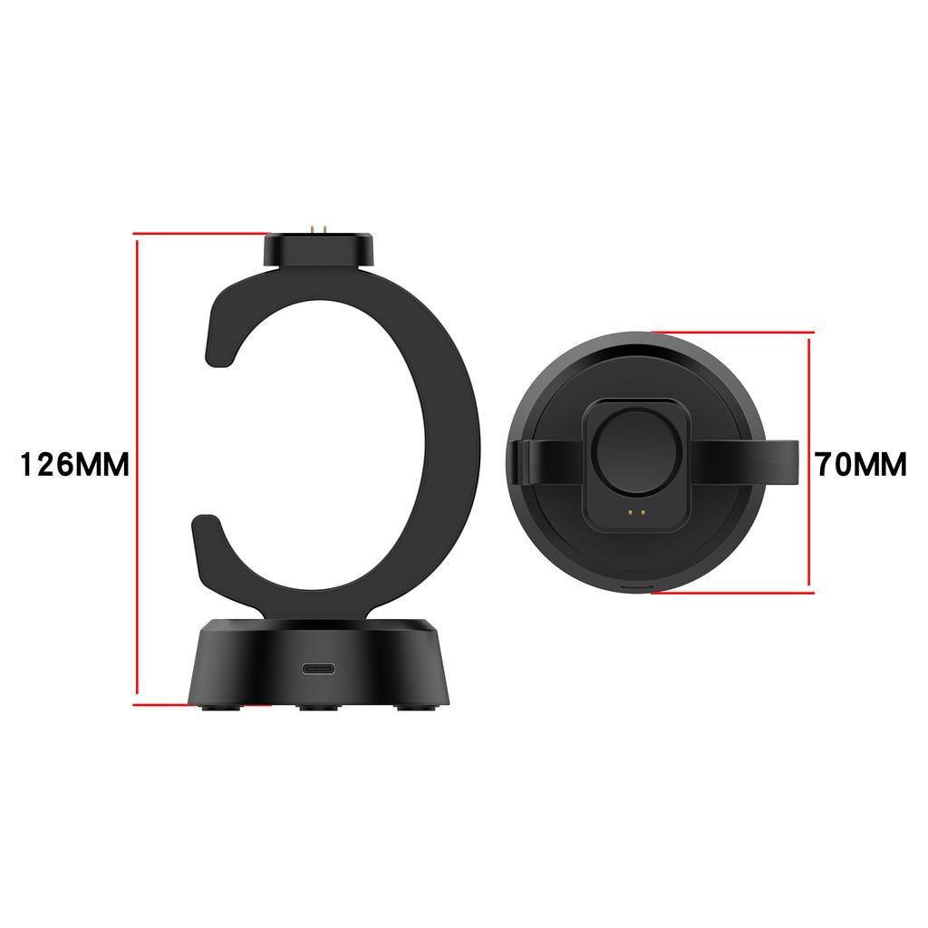For Huami Amazfit T-REX3 Pro USB Charging Dock Adapter Lihgtweight Watch Charger Magnetic Charging Cable for Home Office Use