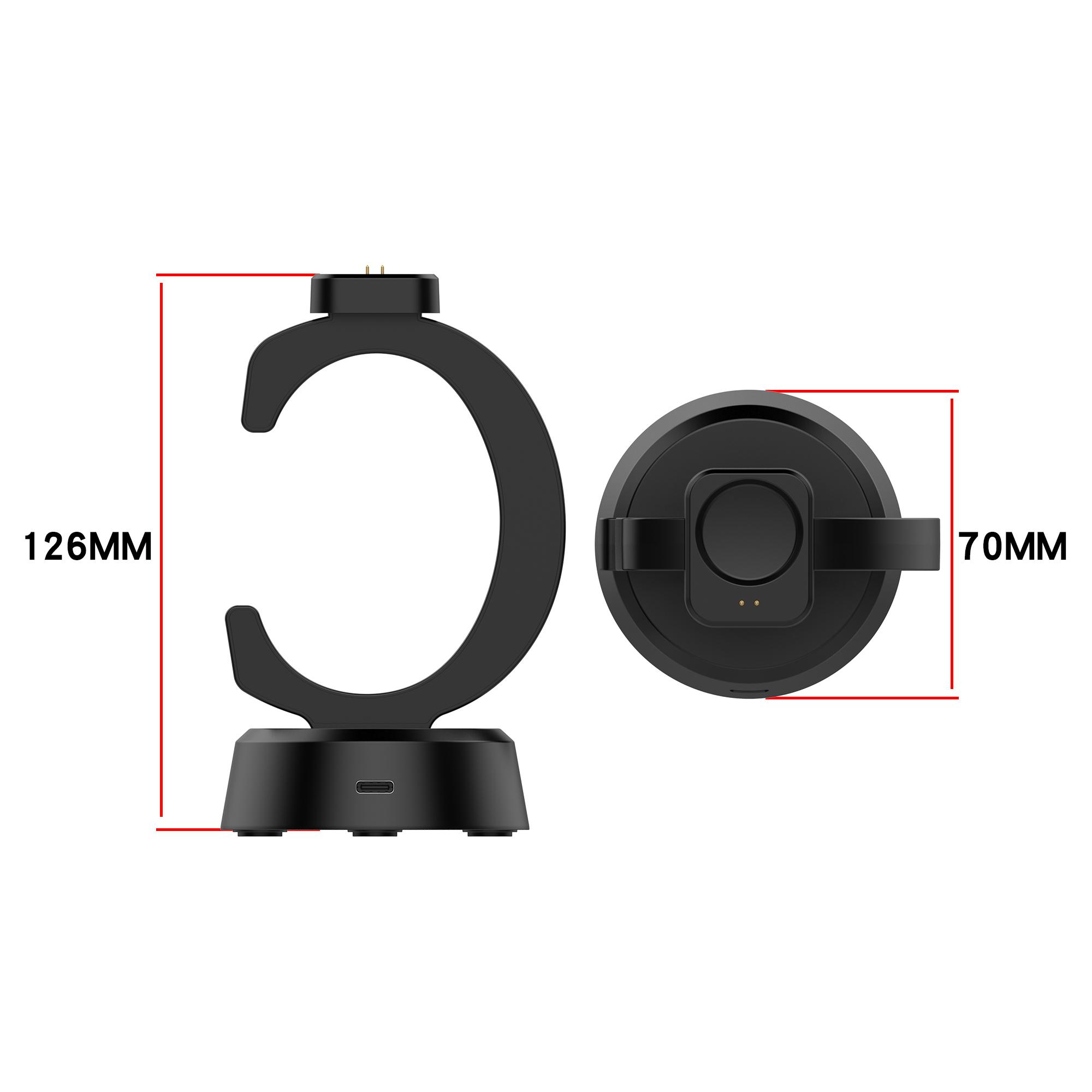 

Для Huami Amazfit T-REX3 Pro USB-док-станция Зарядное устройство Адаптер Противоскользящий Легкий Зарядное устройство для часов Износостойкий Точный Адаптер зарядного устройства чёрный