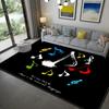 Music Note Area Rug Vintage Music Theme Rugs Non-Slip Floor Mat Door Mats Carpet for Living Room Bedroom Home Decoration