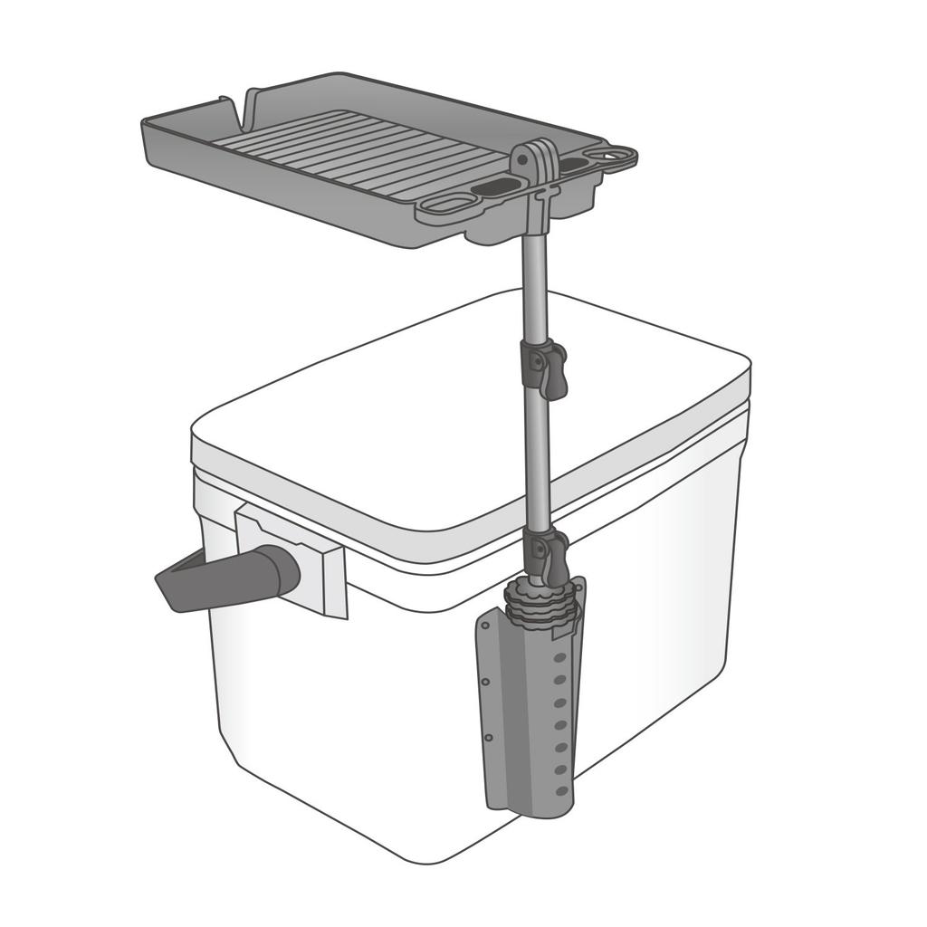 Daiichi Seiko Tackle Station Tray for Tackle H252 x W167 x D30mm Boxes, 33161, Black,