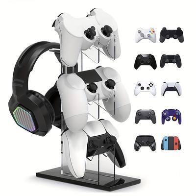 Universal 3-layer Controller Stand & Headphone Stand Game Accessories for Game Controller Storage Stand, Controller Holder Headset Stand