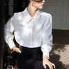 2025 Spring Women’s Korean Style White Shirt: Lightly Mature Inner Wear