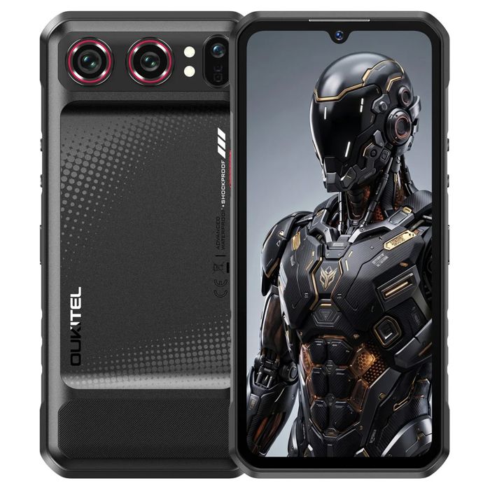 OUKITEL WP68 Air 5G Smartphone Robust 36GB+512GB 6,88'' 120Hz IP68 8000mAh 64MP Handy Unzerbrechlich Dual-SIM NFC Schwarz schwarz